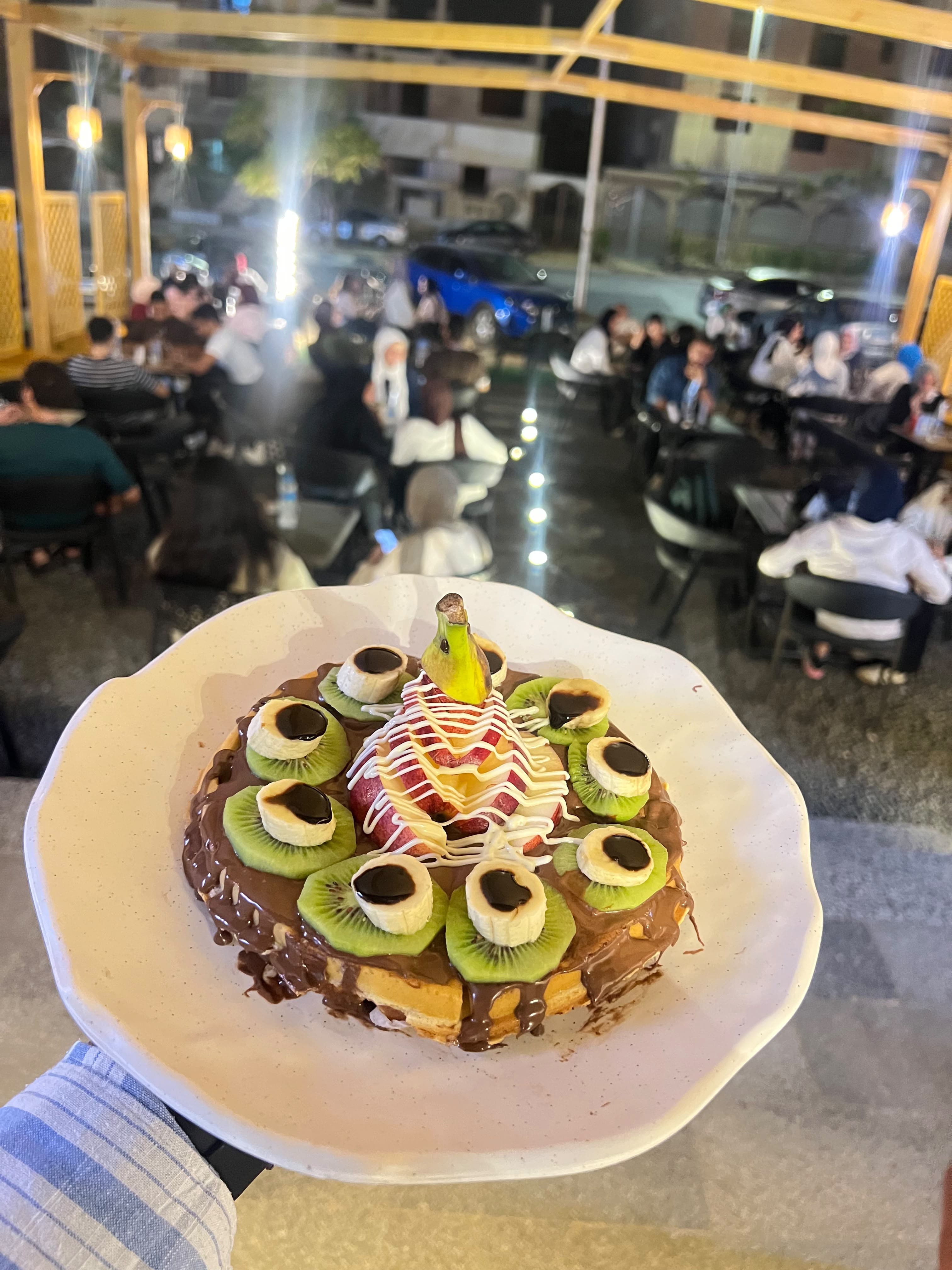 وافل دائرة - فواكه